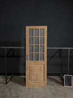 Antique Obscured Glass 12 Lite Single Door - 31.75x92 - N378