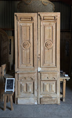 Grand Carved Solid French Entry Doors - 52x104.5 - L482