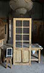 Antique Glass 9 Lite Single Door - 32.5x84.5 - L597