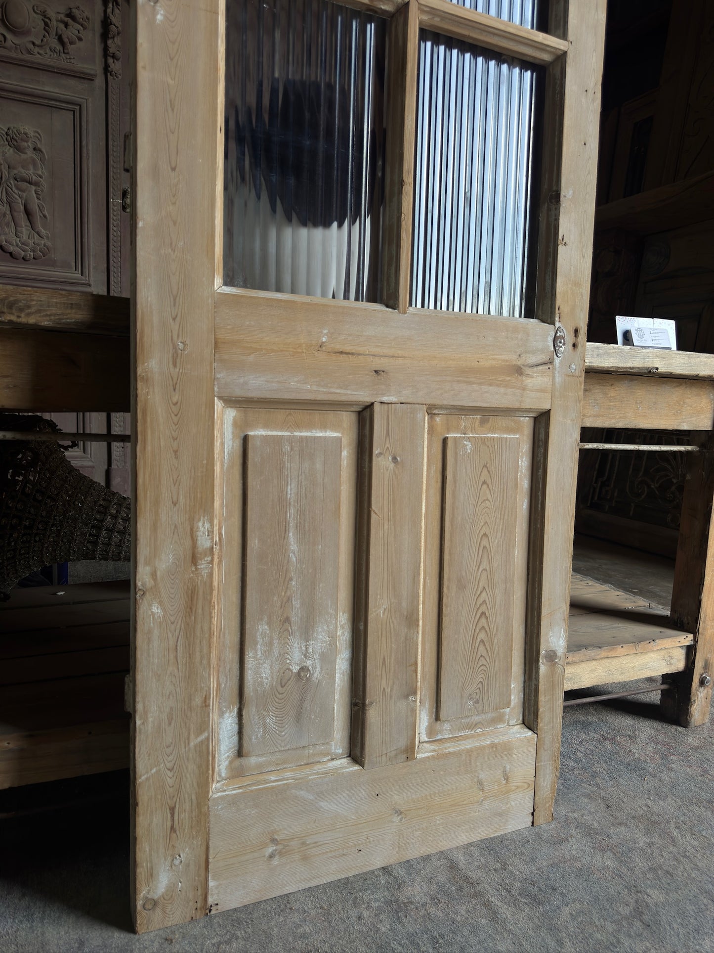 6 Lite Antique Glass Door - 27x83.5 J550