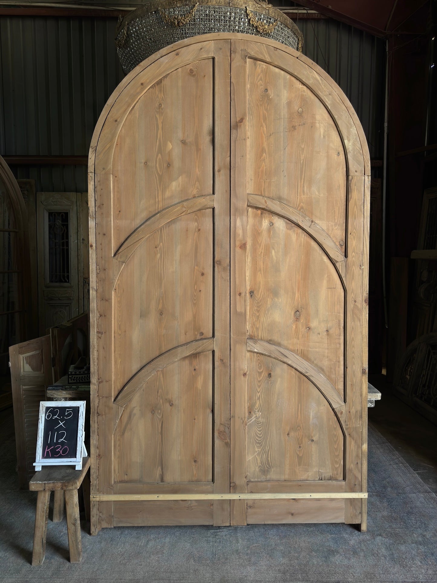 Handcrafted Grand Arched French Door Unit - 60x108 K30