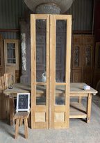 Narrow Glass Antique French Doors - 31.5x91 K201