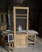 Single Antique Glass Door - 28.75x82.5 J496