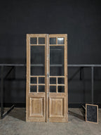 Antique Glass 7 Lite French Doors - 43.75x92.25 - N393