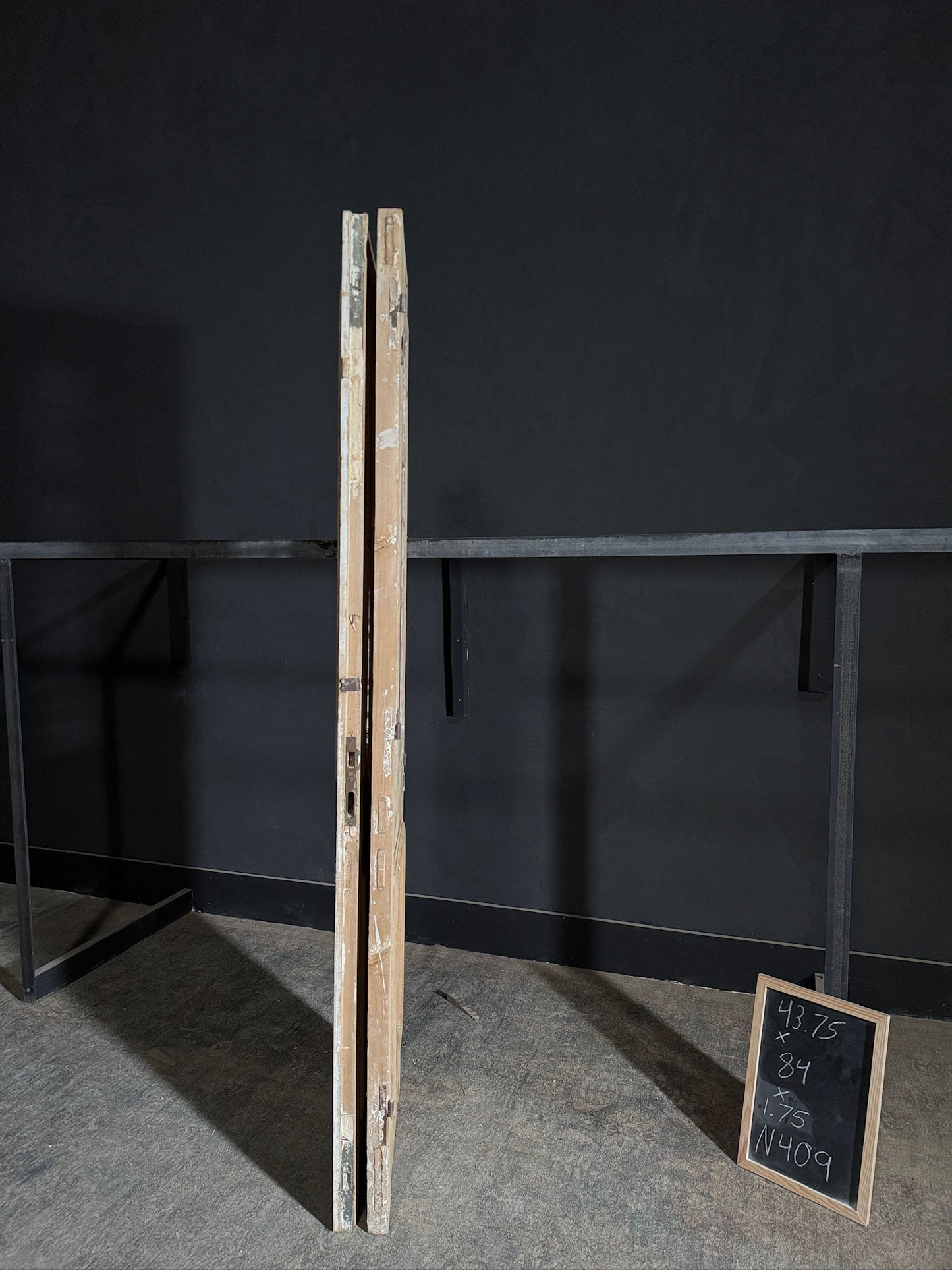 Antique Iron French Doors - 43.75x84 - N409