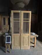 Glass Antique French Doors - 41x83.5 J572