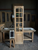 10 Light Single Antique Glass Door - 19.5x83.75 G107