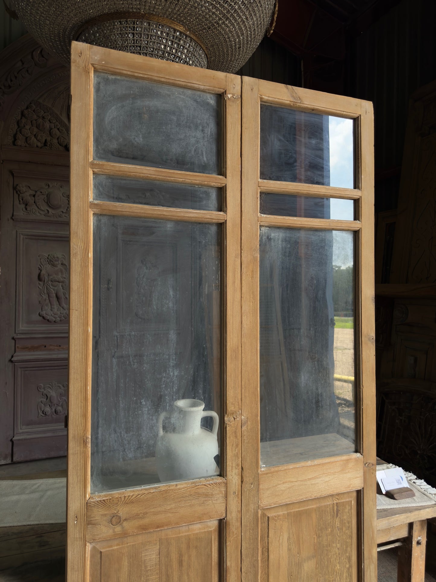 Antique French Glass Doors - 40.25x89.75 J536