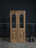 Antique Glass 1 Lite French Doors - 47.25x98.5 - N344