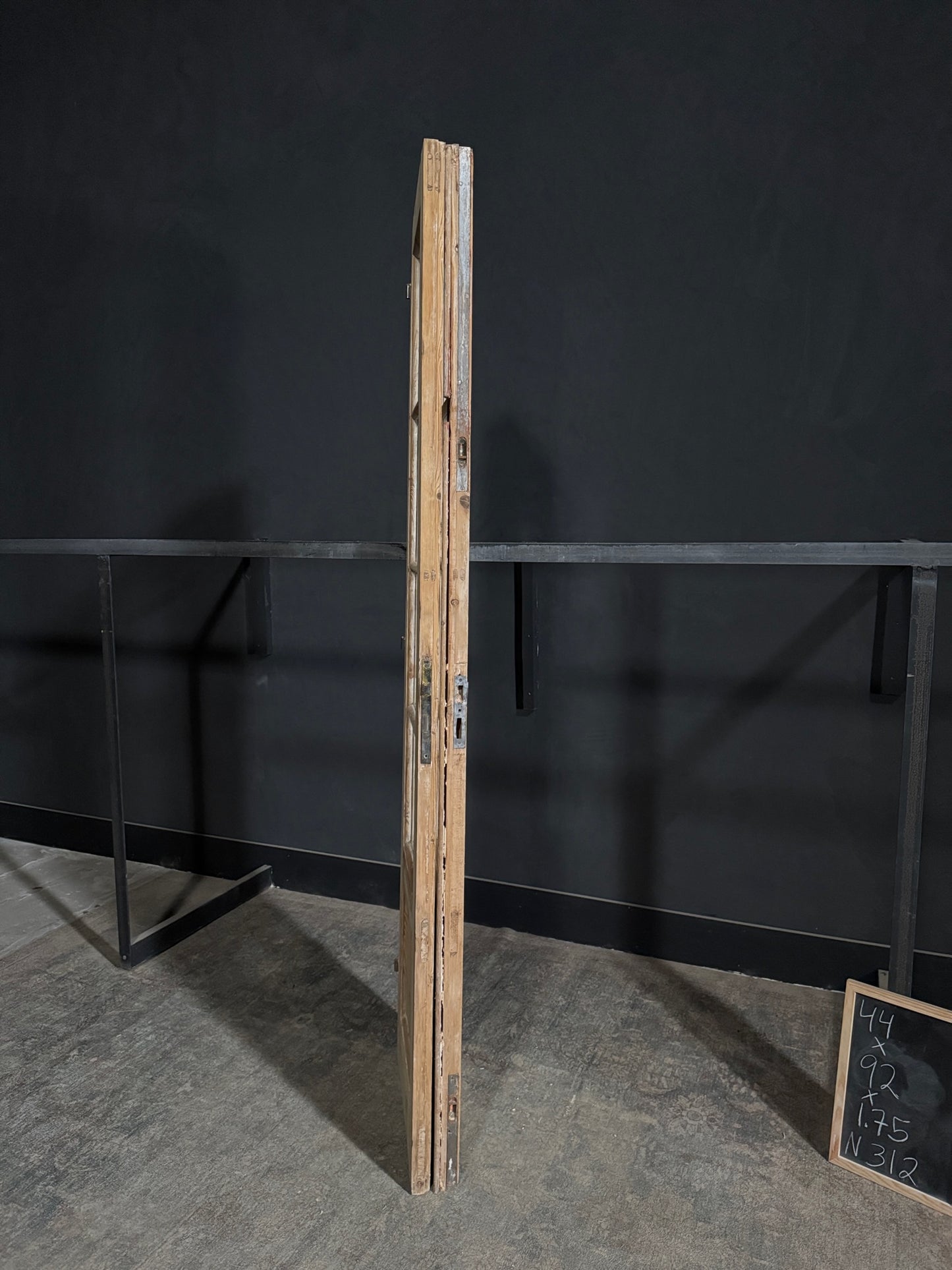 Antique Glass 4 Lite French Doors - 44x92 - N312