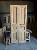 19th Century Raised Molding Antique French Doors - 43.5x100.75 H115