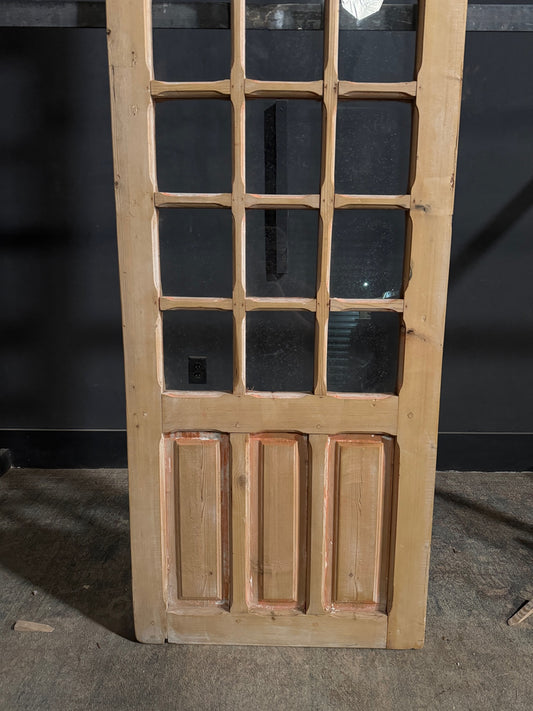 Antique Glass 21 Lite Single Door - 29.25x91.75 - N693
