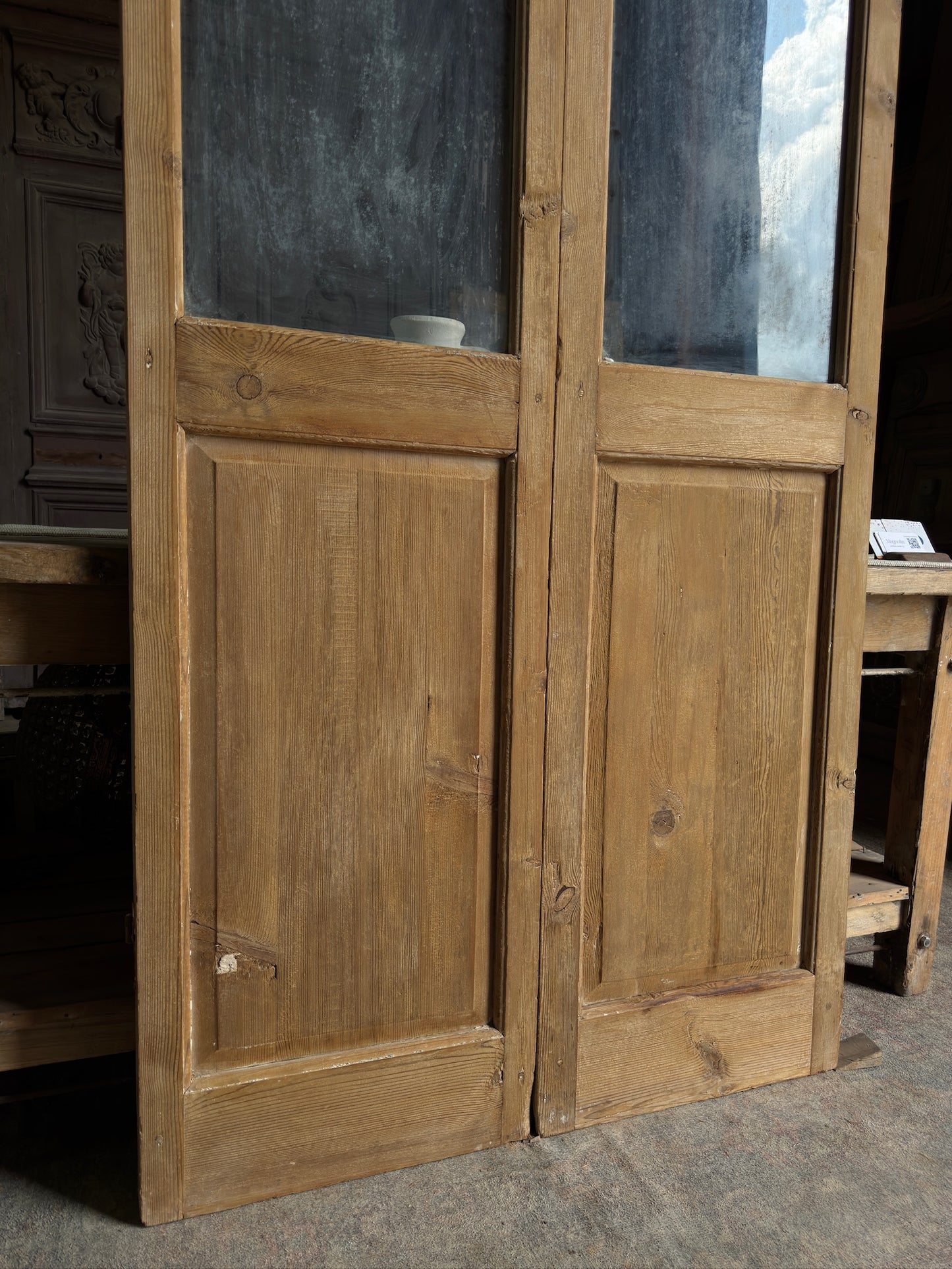 Antique French Glass Doors - 40.25x89.75 J536