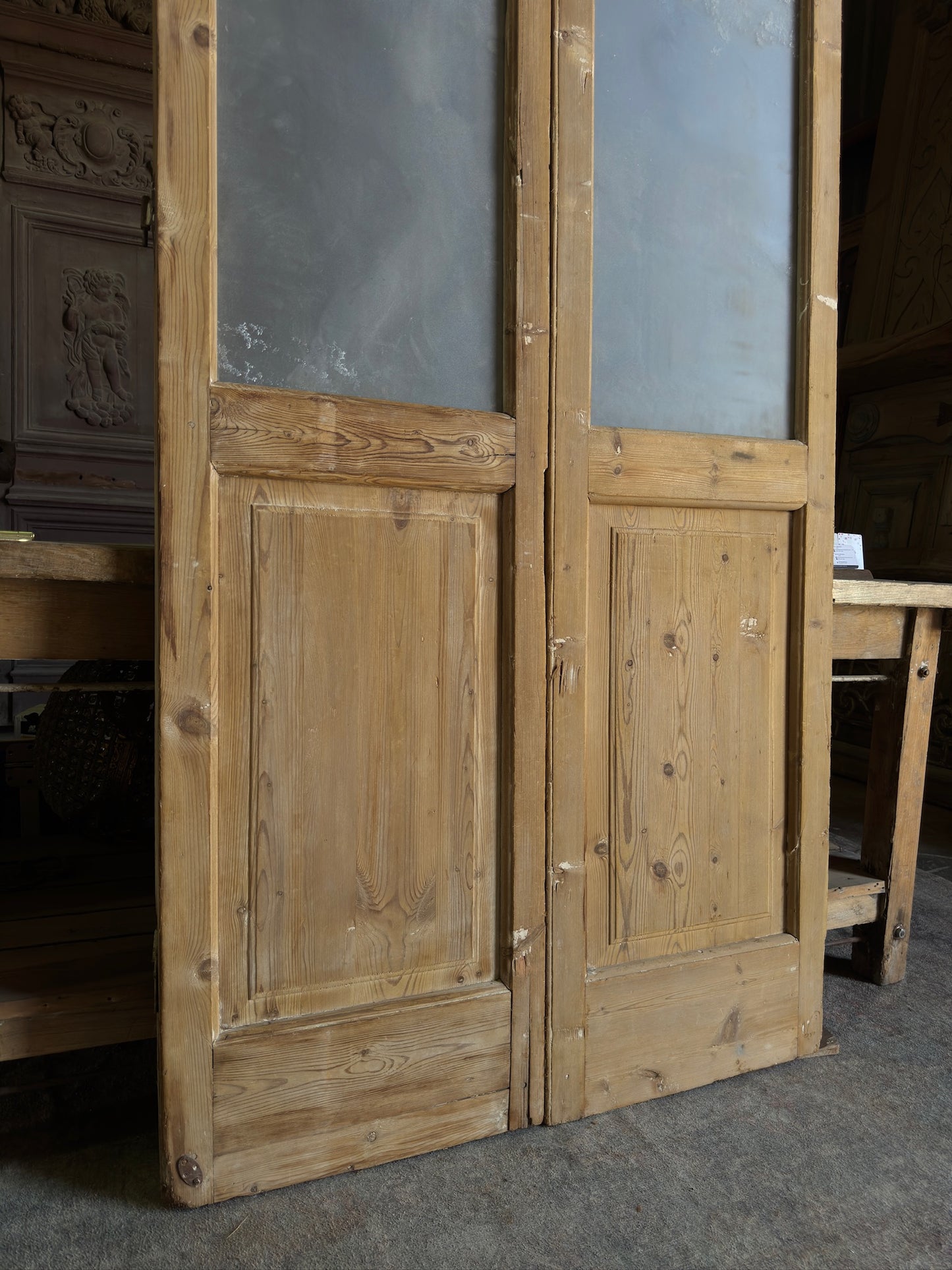 Glass Antique French Doors - 40.25x88 J564