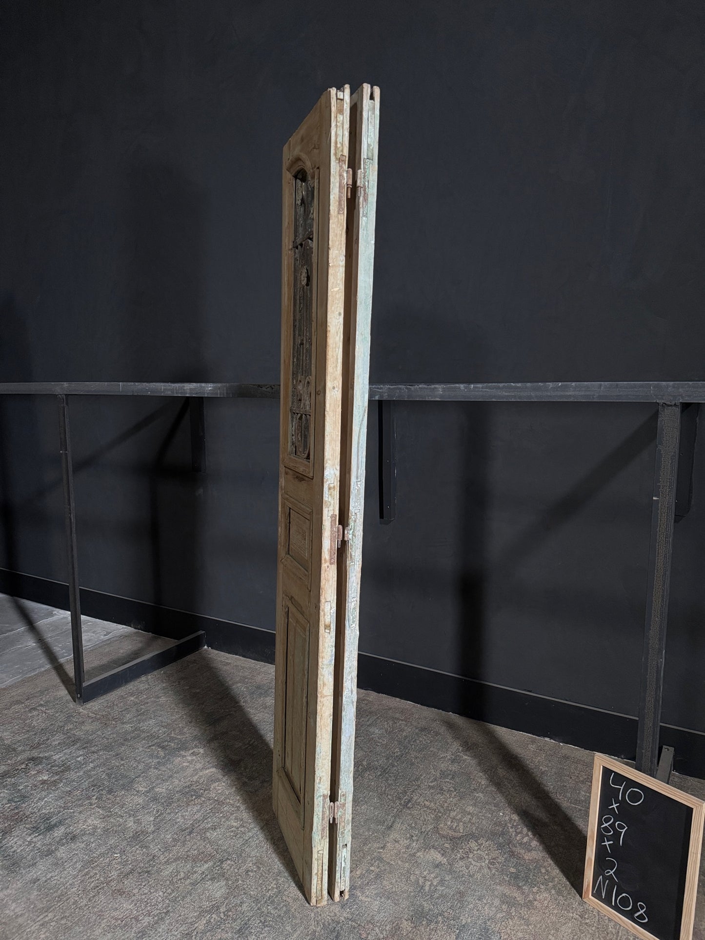 Antique Iron French Doors - 40x89 - N108