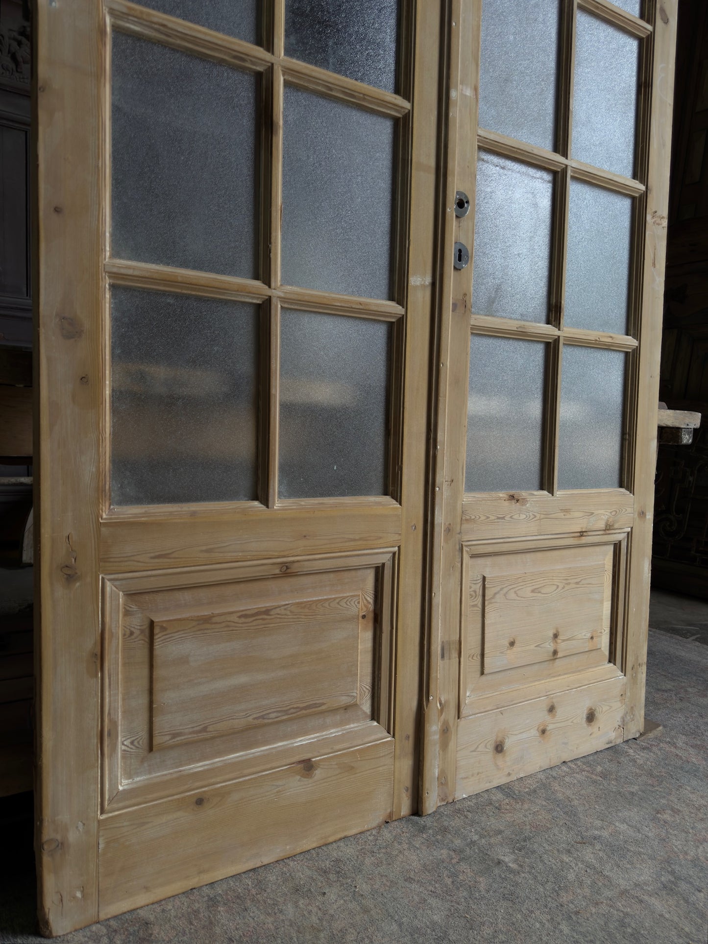 Classic Antique Glass French Doors - 51.75x92.5 J222