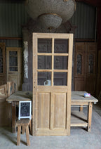 6 Lite Antique Glass Single Door - 32.25x85 K259