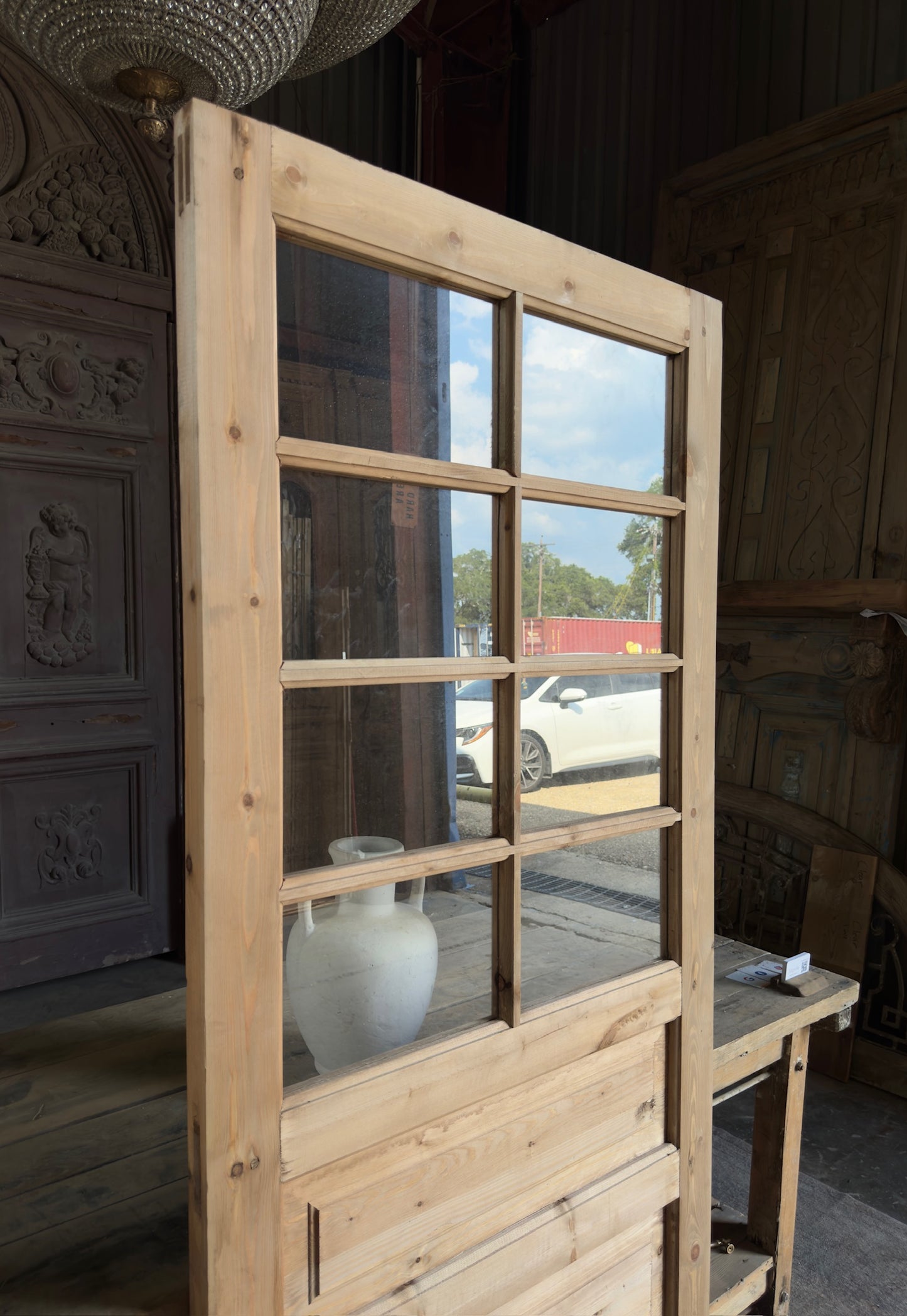 Handcrafted 8 Lite Single Glass Door - 36x80 L38