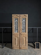 Antique Iron French Doors - 42.5x94.5 - N102