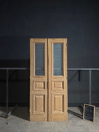 Antique Obscured Glass 1 Lite French Doors - 43x94.5 - N660