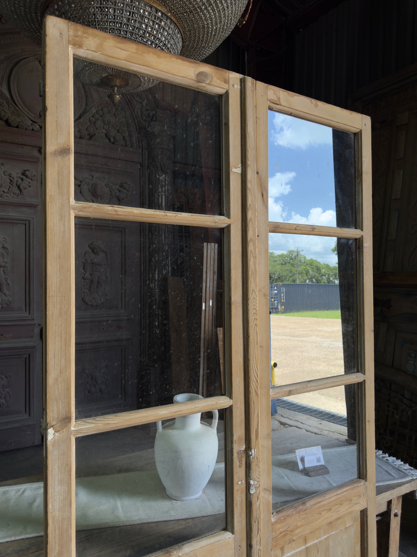 6 Lite European Antique Glass French Doors - 46x88.5 J506