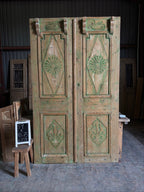 Antique Hand Carved Solid Wood Doors - 59x98.75 H259