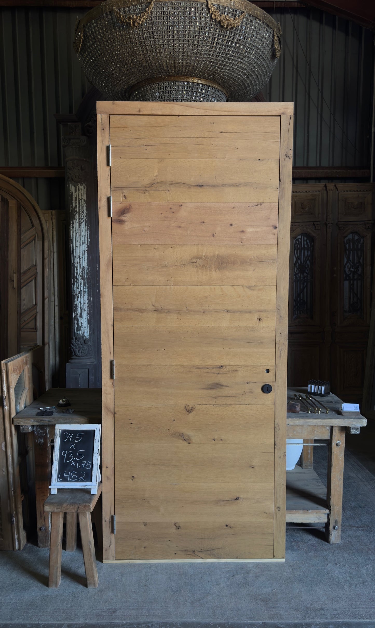 French Oak Plank Single Door - 34.5x93.5 - L452