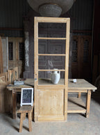 4 Lite Antique Glass Single Door - 28.5x88.5 K128