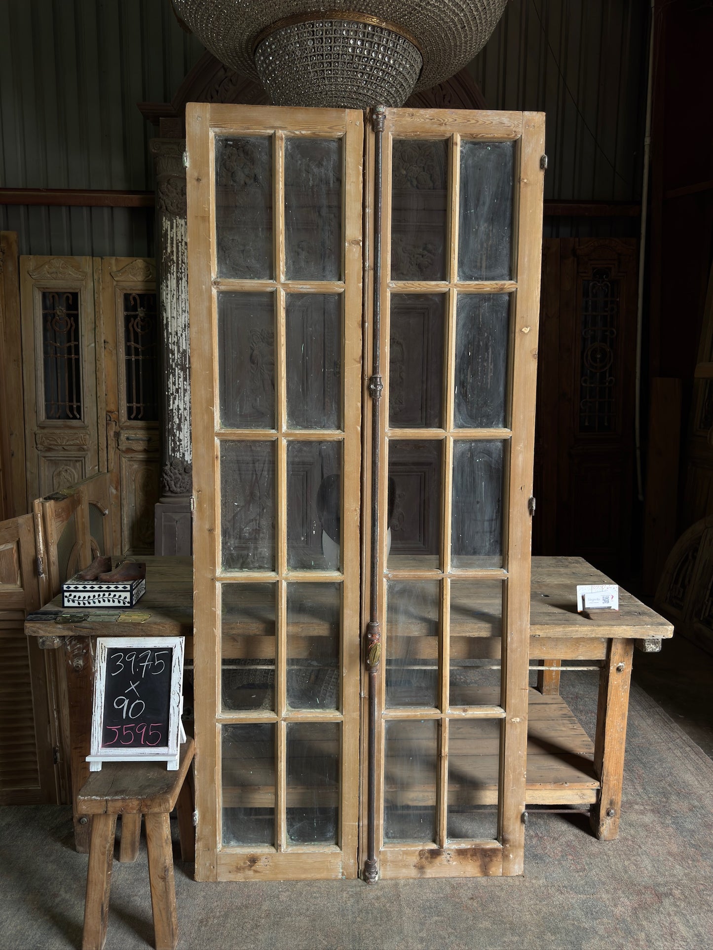10 Lite Antique French Doors - 39.75x90 J595