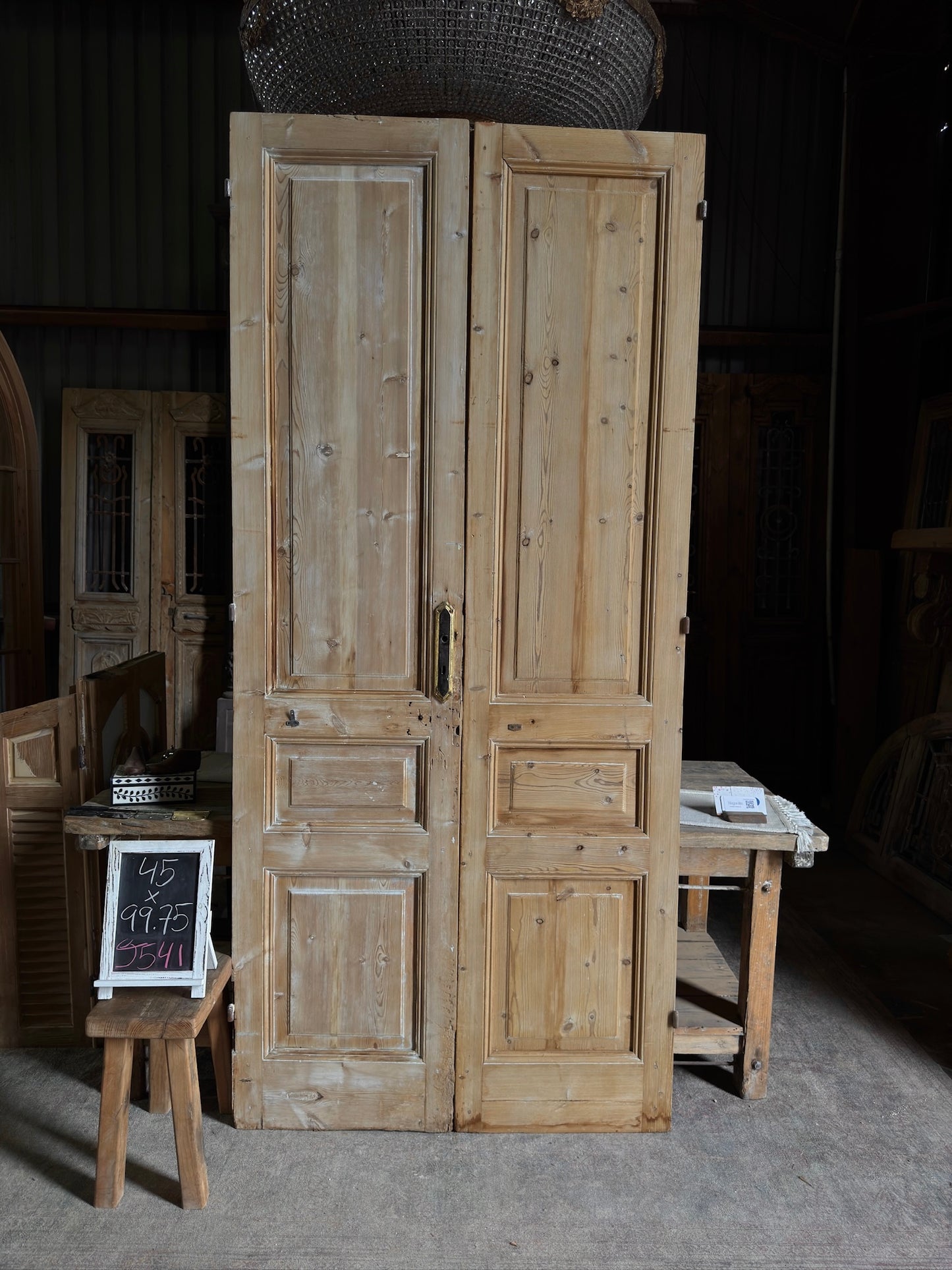 Solid Antique French Pair - 45x99.75 J541