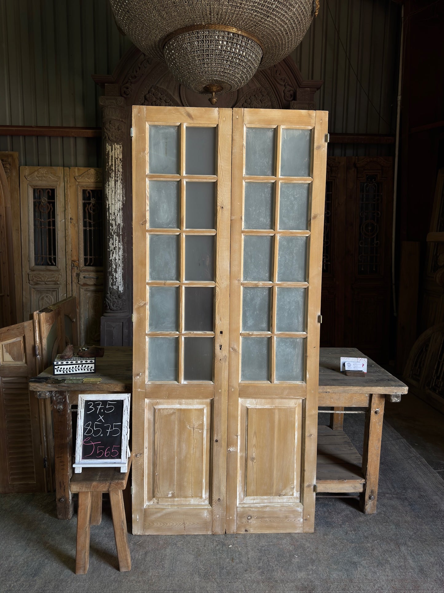 10 Lite Antique French Doors - 37.5x85.75 J565
