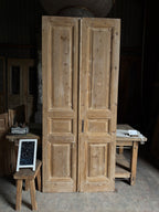 3 Panel Antique Solid French Doors - 40.25x93.5 J389