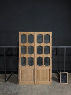 Antique Glass 6 Lite French Doors - 52.25x83 - N390