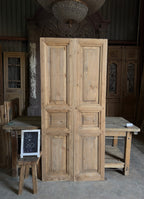 Handcrafted 3 Panel Solid French Doors - 36x80 L17