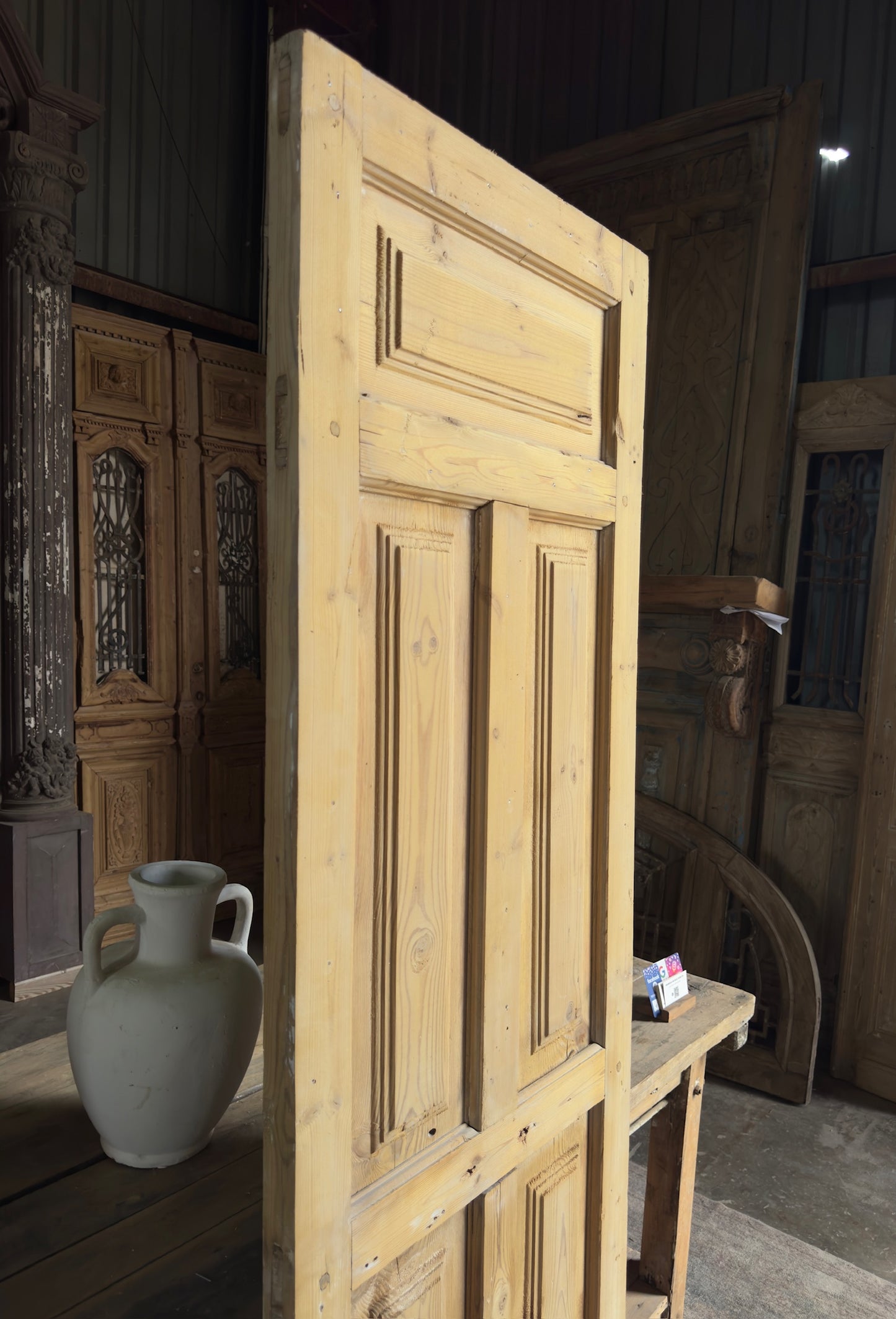5 Panel Single Solid Antique Door - 25x80 K228