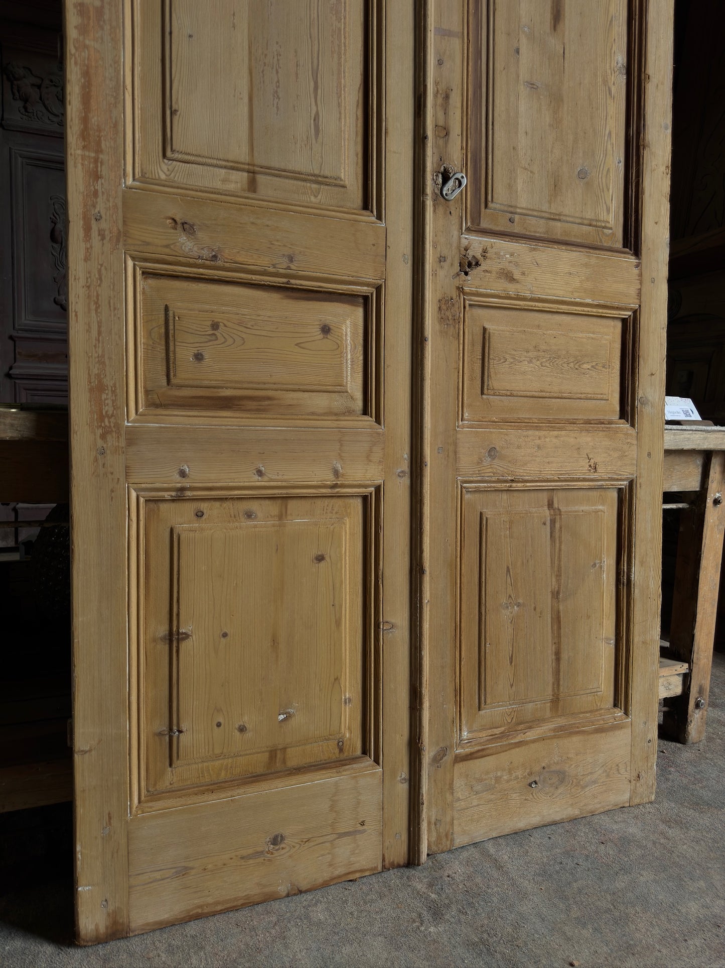 Solid Antique French Pair - 45x99.75 J541
