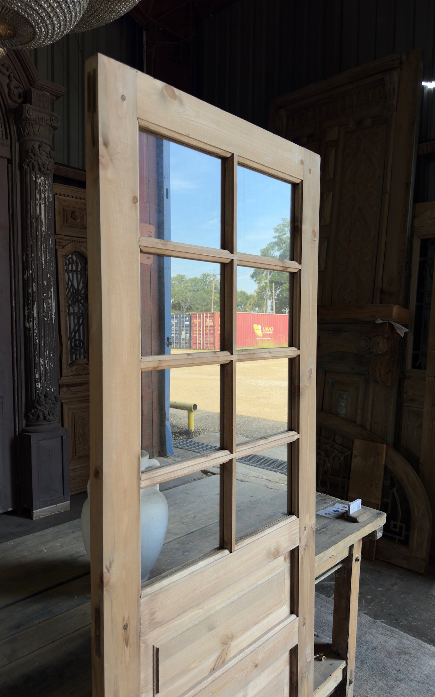 Handcrafted 8 Lite Single Glass Door - 30x80 L6