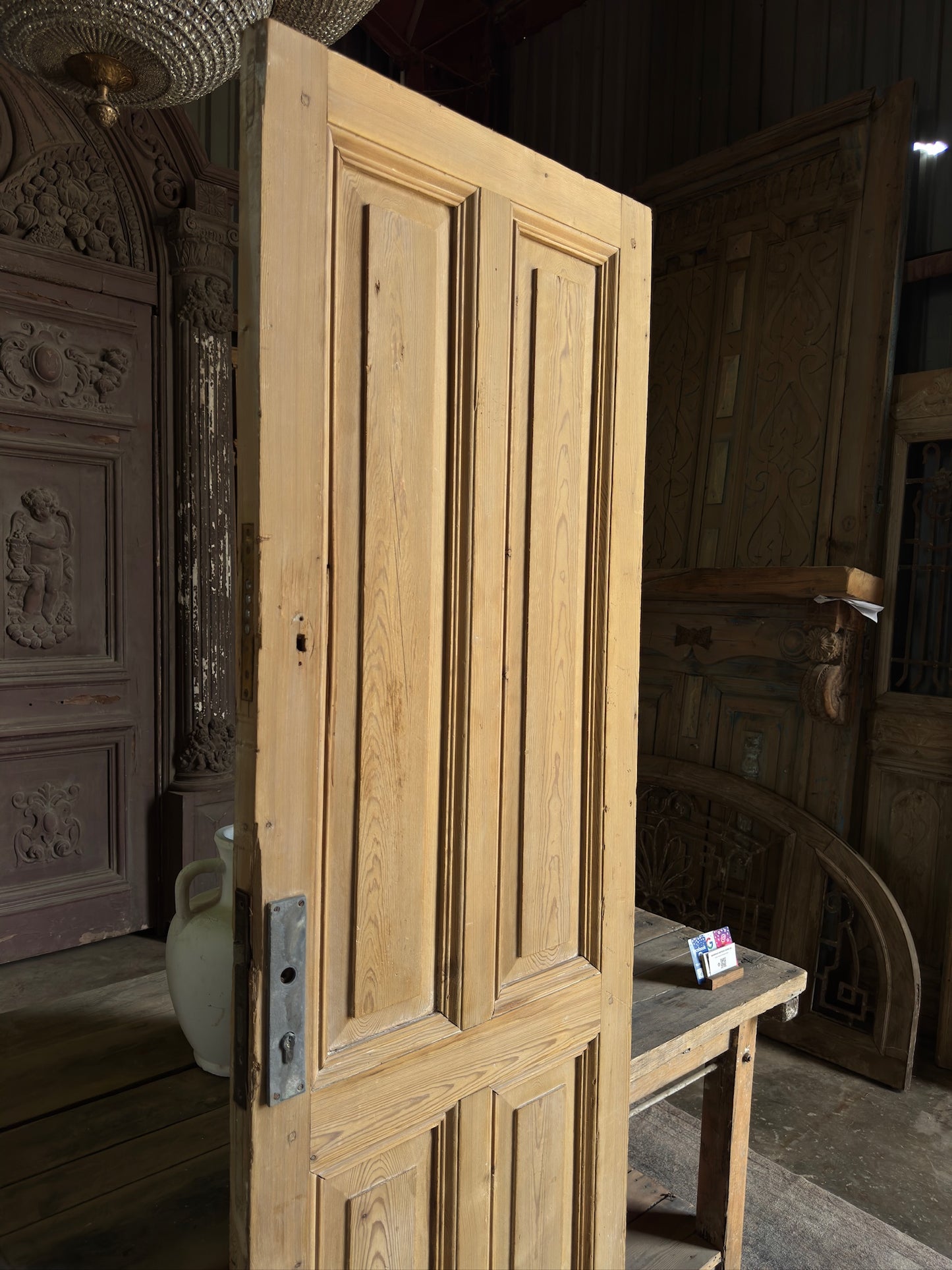 4 Panel Single Solid Antique Door - 26x84 K233