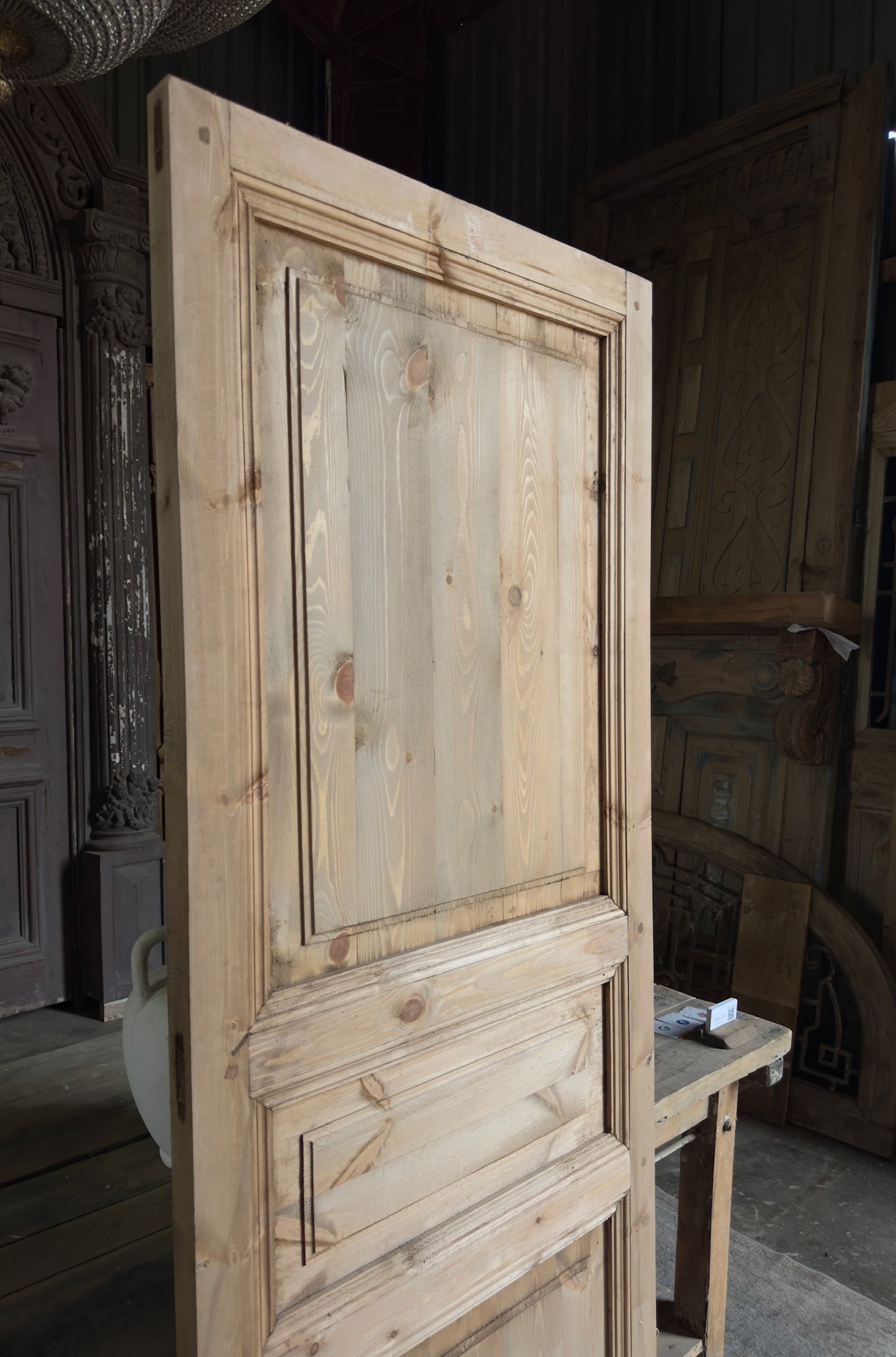 Handcrafted 3 Panel Solid Single Door - 30x80 L14