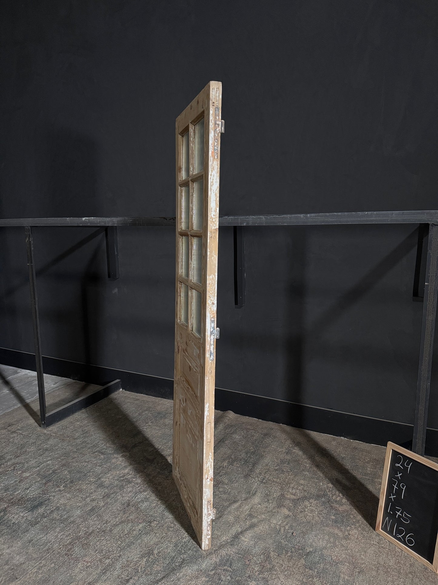 Antique Obscured Glass 8 Lite Single Door - 24x79 - N126