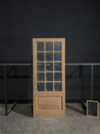 Antique Obscured Glass 15 Lite Single Door - 35.75x87.25 - N370