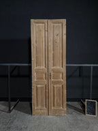 Antique 3 Panel Solid Double Doors - 40x101.5 - N340