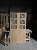 Antique Iron French Double Doors - 44.5x81.25 J54