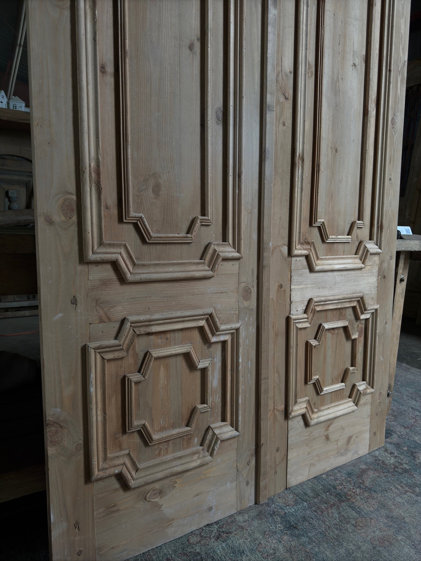 (Xavier) Handcrafted Solid Wood French Doors - 47x96 H206