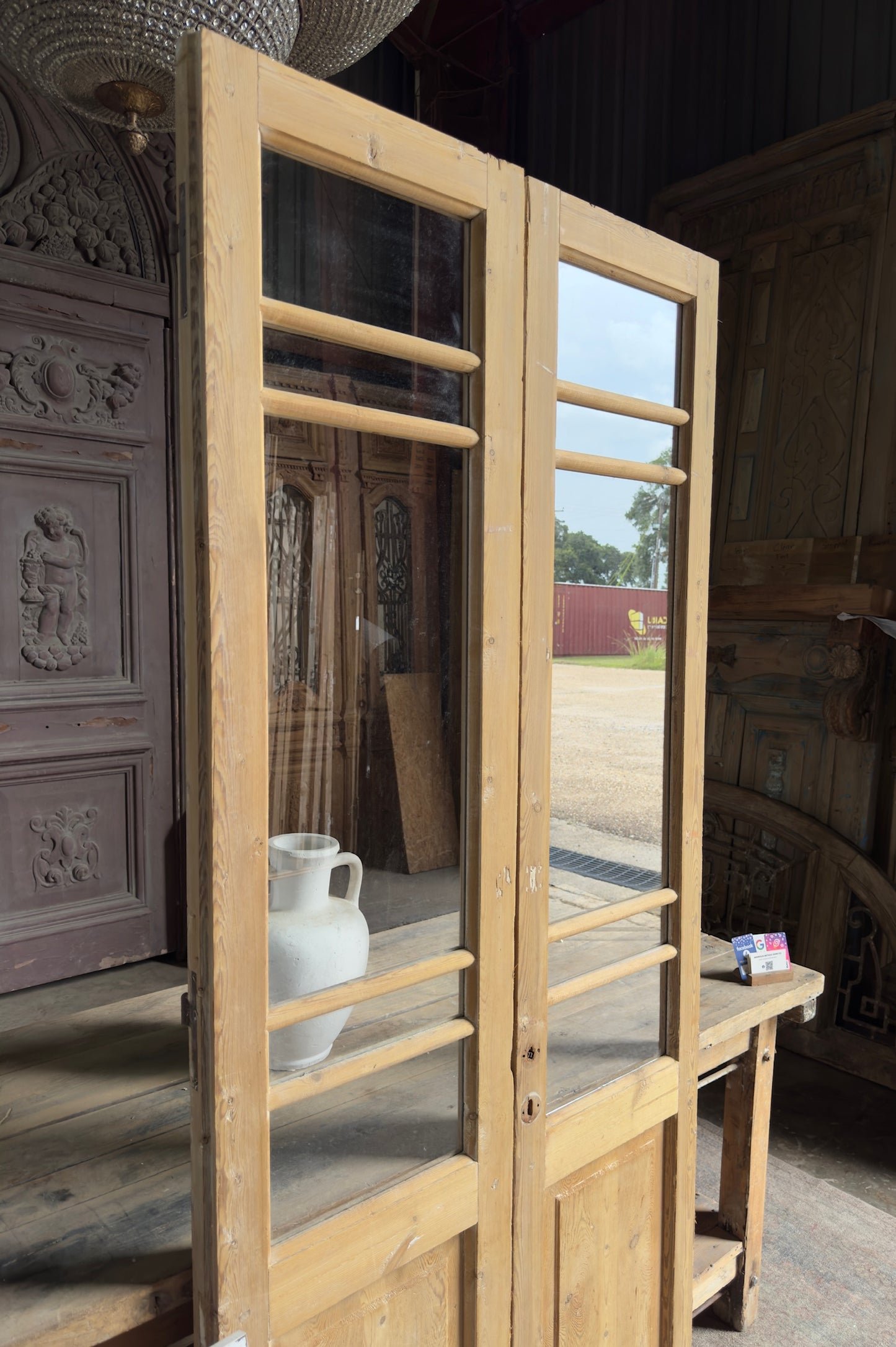 Glass Antique French Doors - 36.75x84.5 K268