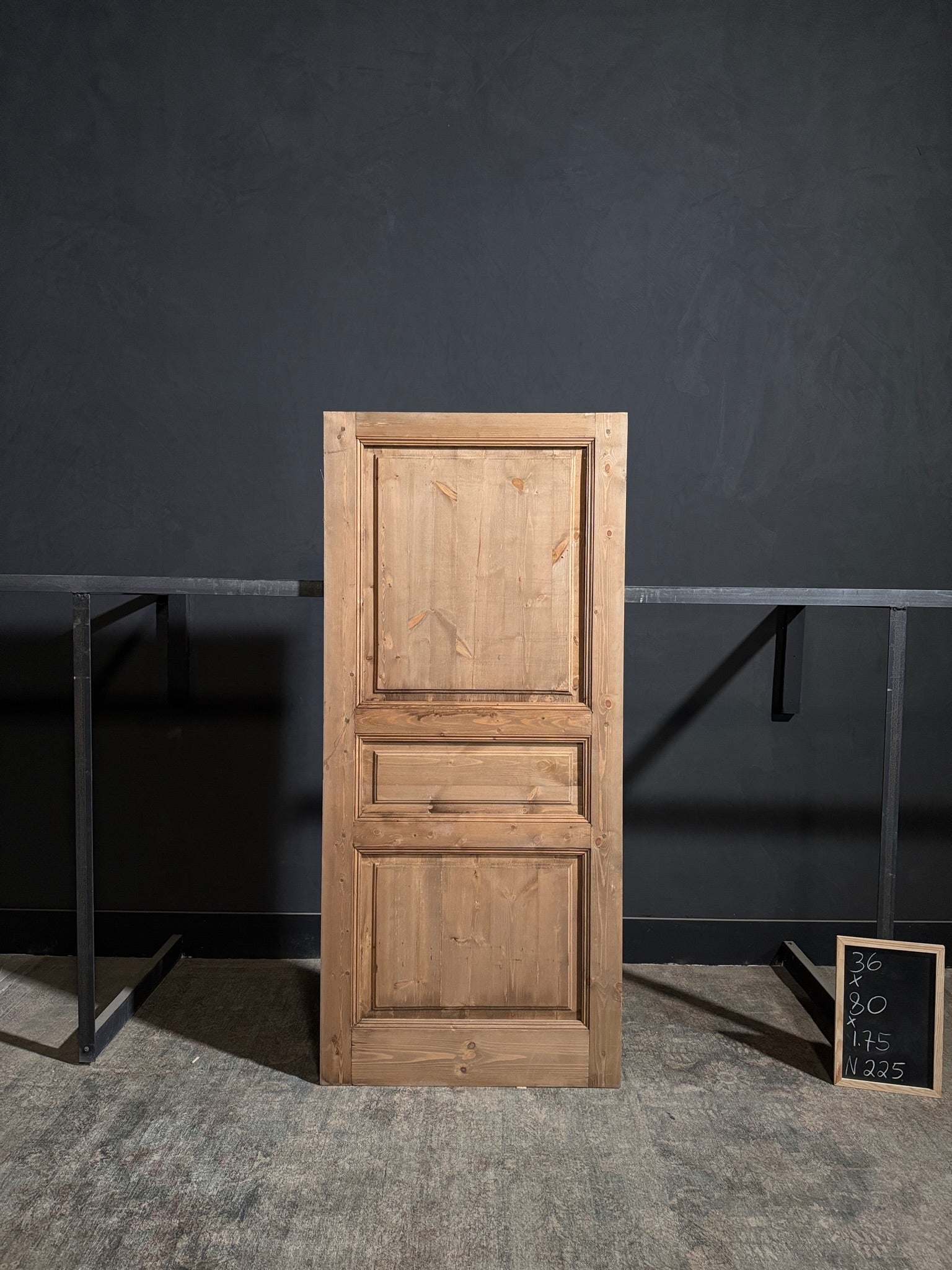 Handcrafted 3 Panel Solid Single Door - 36x80 N225 – Magnolia