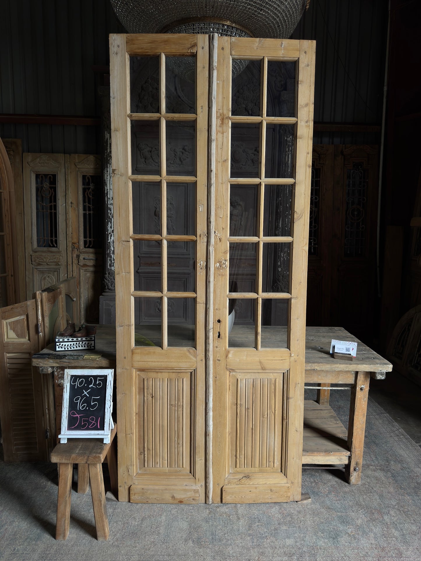 10 Lite Antique French Doors - 40.25x96.5 J581