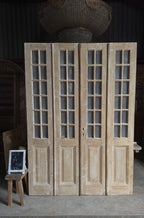 Antique Bi-Fold French Glass Doors - 66.5x94 - L436