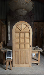 Antique Arched Panel Single Door - 35.5x82.5 - L422