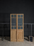 Antique Glass 2 Lite French Doors - 44x91.5 - N573